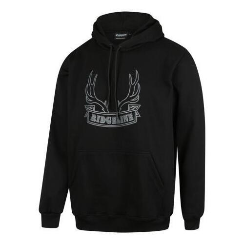 Ridgeline Mens Trophy Hoodie Black S   - RLCHDTPB1