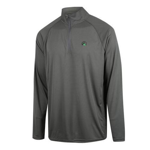 Ridgeline Mens Performance Qtr Zip Top Lead L  - RLCLSMLLD3