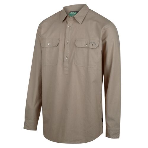 Ridgeline Yard Placket Shirt Beech L   - RLCSHYPBC3