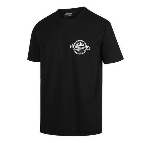 Ridgeline Mens Logo Tee Black XS  - RLCTSLGB0