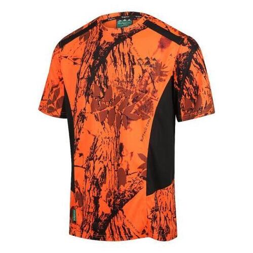 Ridgeline Mens Whanau Tee Blaze Camo/Black L  - RLCTSWZXB3