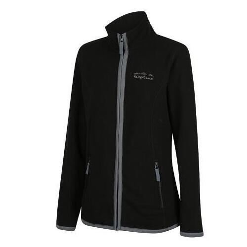 Ridgeline Womens Lowland Zip Fleece Black L (14)  - RLLFJLLB3