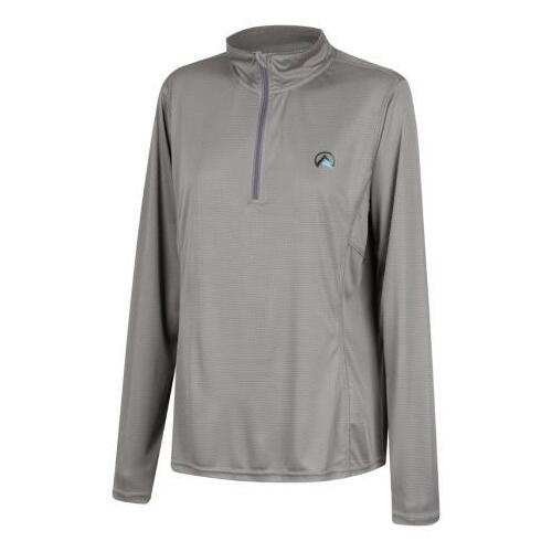 Ridgeline Womens Performance Qtr Zip Top Lead XS  - RLLLSPZLD0