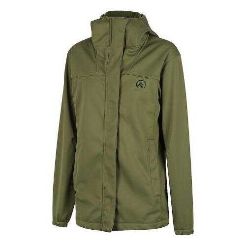 Ridgeline Womens Ascent Softshell Jacket Field Olive S (10)  - RLLSJASFO1