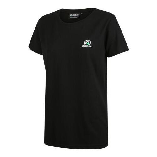 Ridgeline Womens Logo Aus Tee Black XS (08)  - RLLTSLAB0