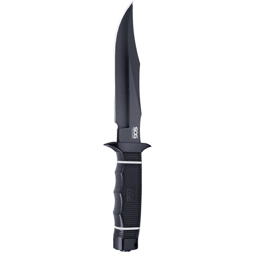 SOG Tech Bowie in Black with Kraton Handle- S10B-K