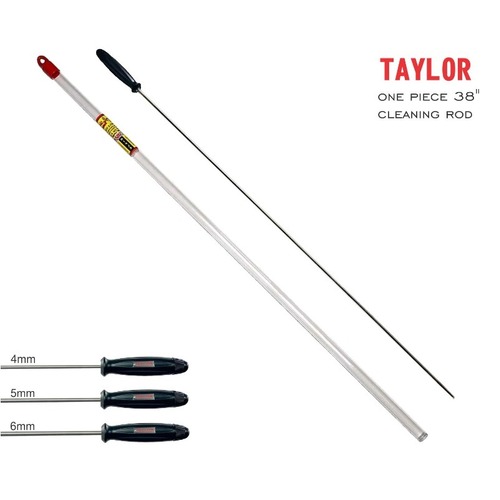 Taylor 1 Piece Stainless Steel Rod 38" Suits 30 Cal and Over - TG-6190-6