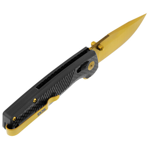 SOG Terminus XR LTE Folding Knife in Carbon + Gold - TM1033-BX