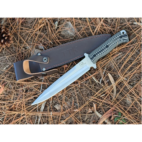 Tassie Tiger Pig Sticker Hunting Knife - G10 Handle - TTKP8