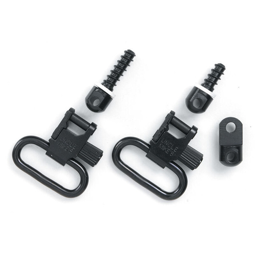 Uncle Mike's QD115 RUG 1" Black Swivel Set for Ruger 10/22, .44 Mag (GTSW27) - UM14612